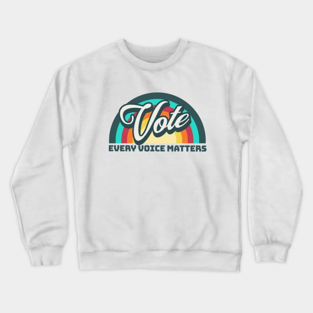 Vote Crewneck Sweatshirt by valentinahramov